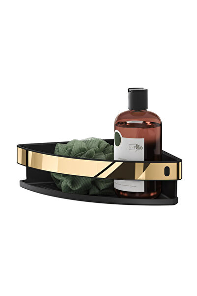 Sealskin Tiger Cooper Ράφι Γωνιακό 21 εκ. Μαύρο / Γυαλισμένο χρυσό 800563 800563