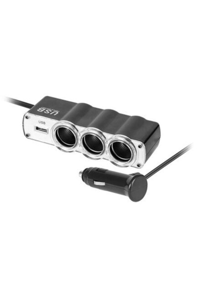 Peiying BRICHETA SPLITTER AUTO X3 CU USB SI CABLE