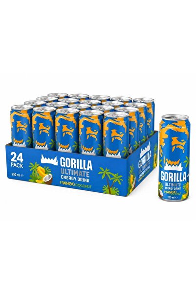 gorilla mind Gorilla Ultimate Energy Drink Mango Coconut 250ml x 24 Cans – Tr...