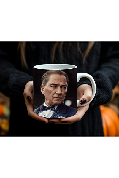 Evion Mustafa Kemal Atatürk Portrayed Special Collection Porcelain Mug