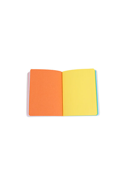 Midi Black Cover and Colorful Paper A6 Notebook