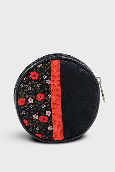 Ayşe Teyze'nin Çantaları Handmade Round Coin Purse |   Woven Fabric, Zippered...