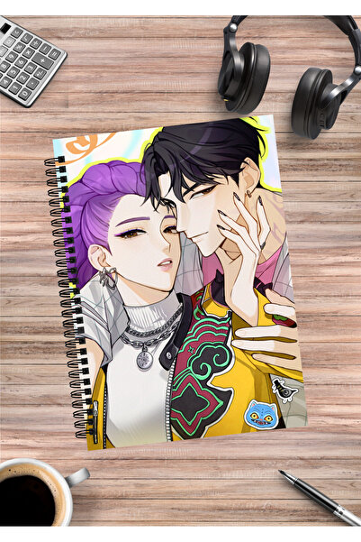 mertfigur Kpop Demon Hunters Anime Spiral Notebook A5 (50 Sheets)