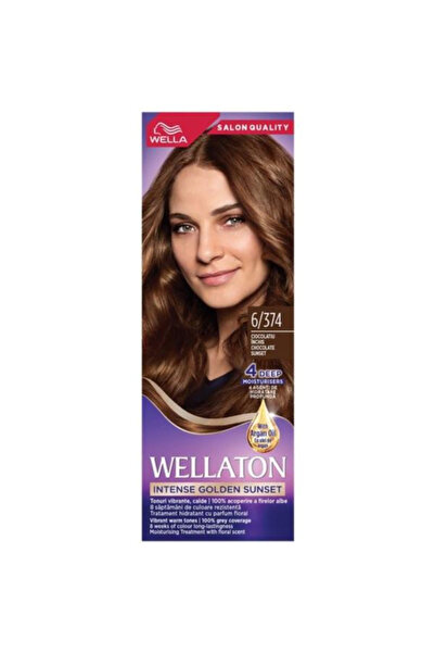 Wellaton Vopsea Permanenta cu Ulei de Argan - Wella Intense Golden Sunset, nu...