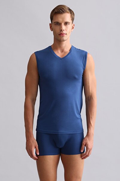 Aytuğ&Mısırlı Egyptian Modal by Tencel Hercules Slim Fit V-Neck Sports Athlet...