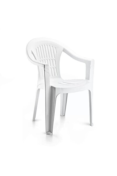 Alezy Nova HK340 Bahar Plastik Bahçe Balkon Koltuk Beyaz