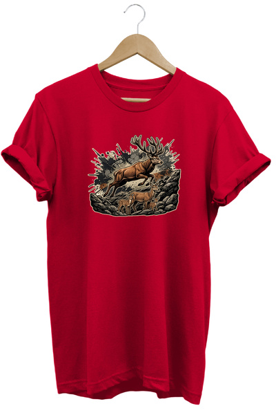 remonz Exclusive Wild Nature Collection Majestic Moose Premium T-Shirt