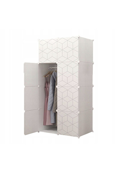 Rebiko Dulap modular pentru haine, cu design geometric, organizator pentru ga...