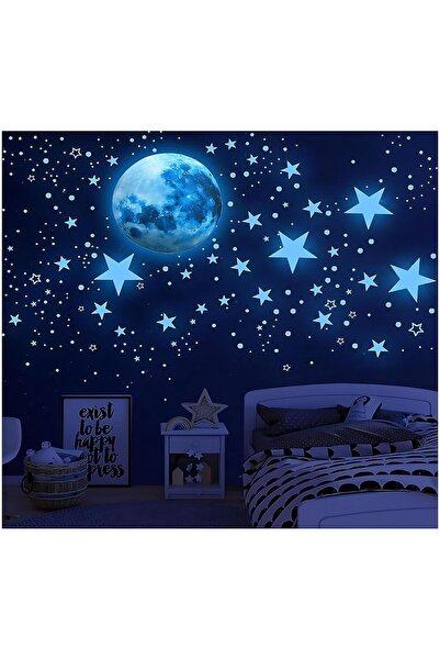 almihomi 438Pcs Glow in the Dark Stars and Moon Wall Stickers Set, Ceiling De...