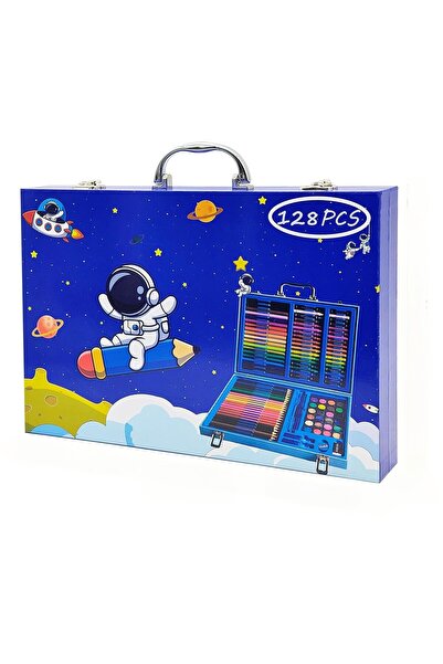 Leno 128 Pcs Drawing And Painting Kit Toy For Kids - Complete Art Set With Wa...