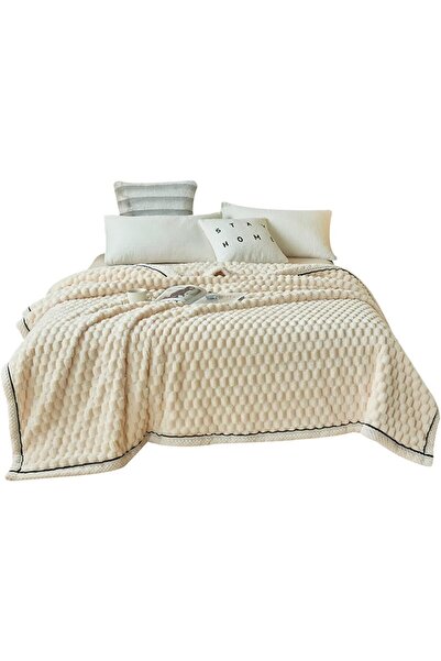 Arabest Premium Fleece Throw Blanket, Couch & Bed, Stripe Pattern, Machine Wa...