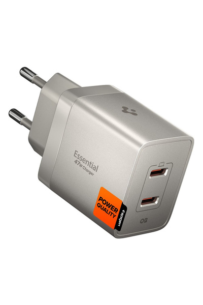 Spigen Încărcător de perete Essential EE472EU (ACH10451) - 2x Type-C, Încărca...
