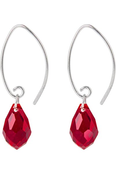 MINZA Crystal tears Women's Earrings, 925 Sterling Silver, Earrings, with Cry...