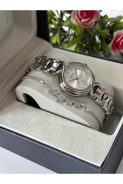 Homies Original-Women's Wristwatch - Silver Color - Adjustable Steel Band - Bracelet Gift