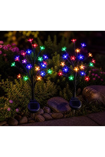 CumparaMisim Set 2 Lămpi Solare Decorative Tip Bonsai Decorativ cu LED , 60cm...