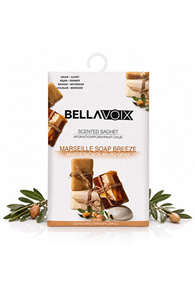 BELLAVOIX Αποσμητικό ντουλάπας Marseille Soap Breeze, αρωματικό σακουλάκι με ...