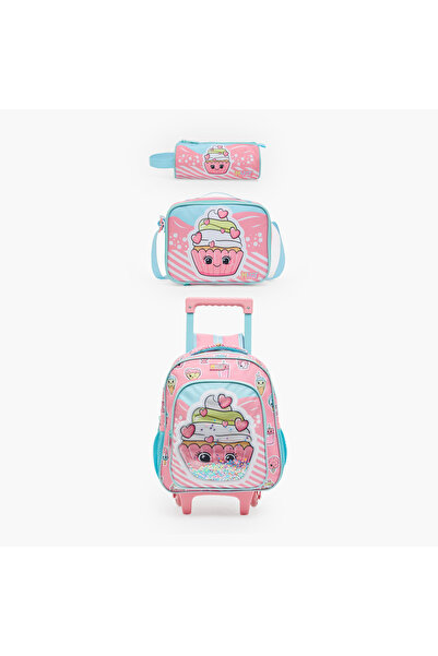 Must Team MustTeam Printed 3-Piece School Trolley Bag Set for Girls 2-5 Years...