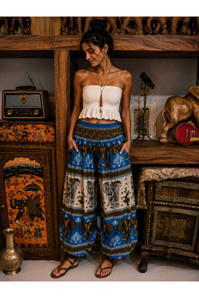 KESKİN AKSESUAR ŞALVAR YUMUŞAK %100 RAYON KUMAŞ ŞALVAR CEPLİ STANDART BEDEN (...
