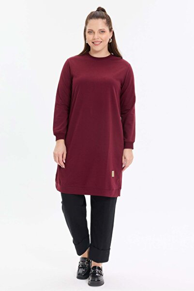 KADO OUTLET Basic Rahat Kalıp Uzun Kadın Tunik