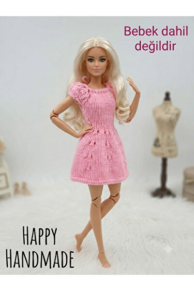 HAPPY HANDMADE Dress/Pink Outfit/Pink Doll Dress/Handmade/Children's Gift/Toy...