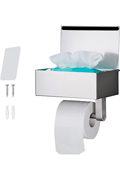 OEM Toilet Paper Holder Without Drilling - SUS304 Stainless Steel Silver Toil...