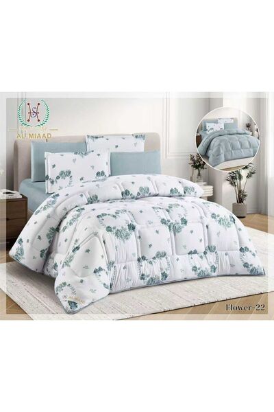 ALMIAAD Double Quilted Double-Sided Puffy Quilt - Soft Microfiber |   Nefren ...