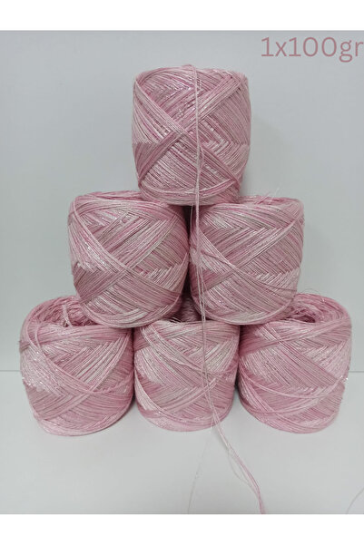 İPEK YÜN İPLİK DÜNYASI Viscose Mercerized Cotton Knitting Yarn (Pink Shades, ...