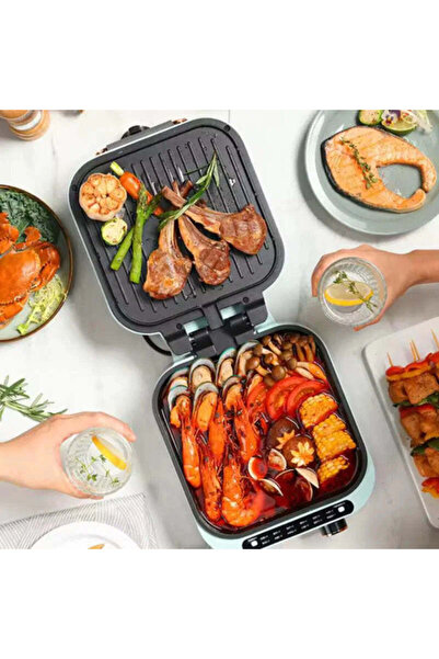 Vivendo Aparat multifunctional 3 in 1 Hot Pot Grill si Tigaie Dubla, 1600 W