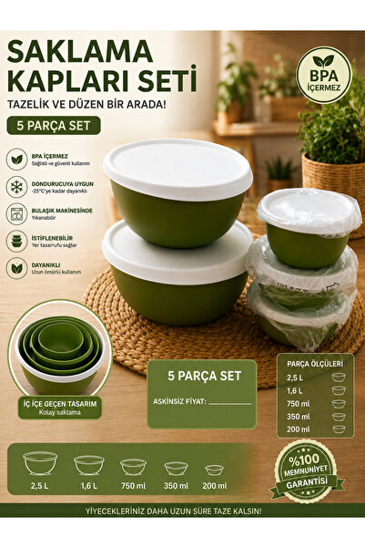 Genel Markalar Tuperware 6 parça saklama kabı