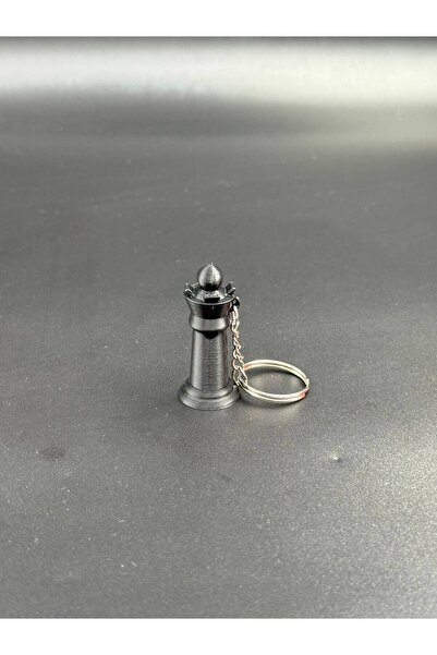 3D Atelier Black Chess Queen Design Keychain - Stylish and Decorative Figurat...