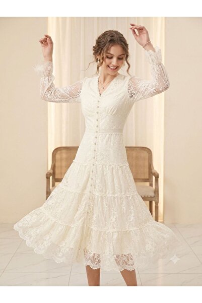 Pyramid masterpieces The White Casual Dress
