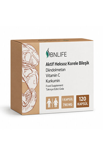 BNLife Aktif Heksoz Korele Bileşik Diindolmetan Vitamin C Kurkumin 120 Kapsül