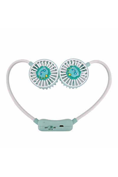 Naimeed Company Ventilator, cu baterie, Naimeed D5871, USB, Turcoaz, 60x600x40mm