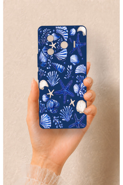 Vip Case Tecno Camon 30 Pro 5G Uyumlu Deniz Kabuğu Desenli Silikon Kılıf