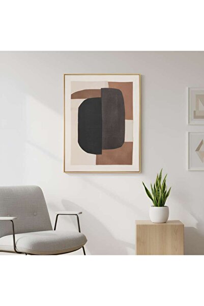 PAN HOME Willer Textured Canvas Wall Art 80x100cm - Beige