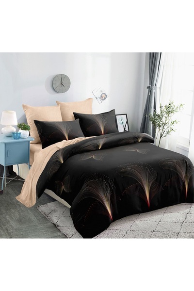 CHIRASO Set Lenjerie CHIRASO, FINET, 6 piese Cearceaf ELASTIC 180x200cm, Husa...