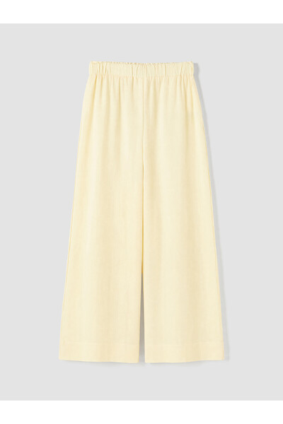 LC Waikiki Nevavm Women's Linen Blend Trousers with Elastic Waist