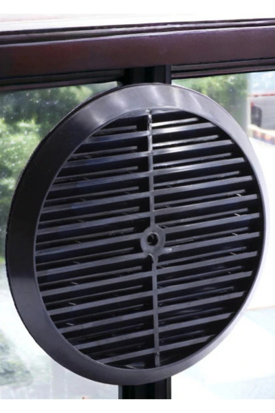 Yayke Natural Gas Combi Ventilation Round Kitchen Glass Vent Black 18 cm Air ...