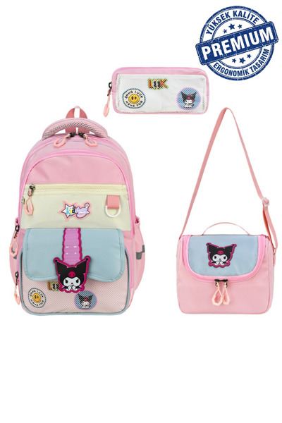 Speedy Bags حقيبة مدرسية فاخرة للفتيات مع دعم للظهر، حقيبة غداء حرارية وحافظة...