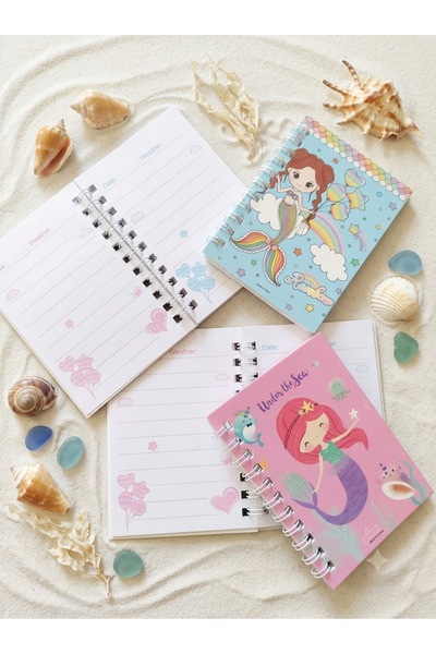 Bluoksweet 40 sayfa deniz kızı not defteri kız çocuk okul
