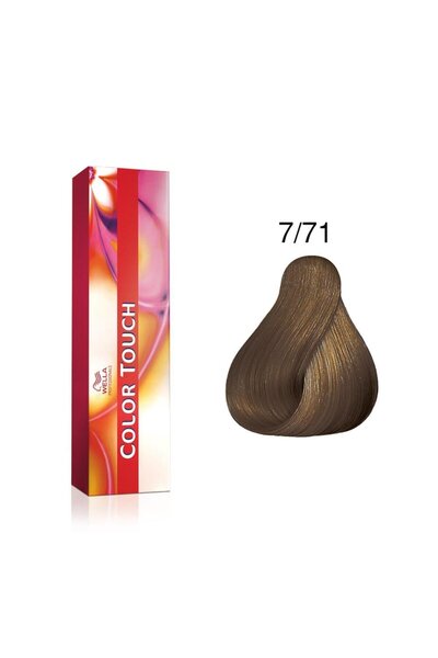 Wella Vopsea de păr semipermanentă Color Touch Deep Browns 7/71 60 ml