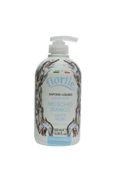 fiorile Liquid Soap White Musk 500ML | Gentle Cleansing with Elegant Clean Fr...