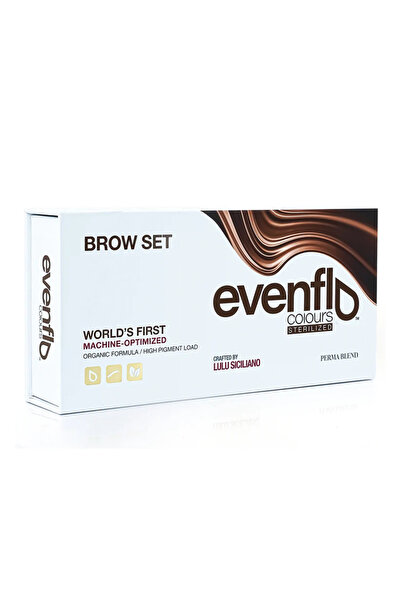 Perma Blend Evenflo Brow Set 5-Piece Permanent Makeup Eyebrow Pigment Set 5X15Ml