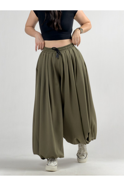 COCOPELLI Super Oversize Khaki Women's Jogger Pants Coc3226