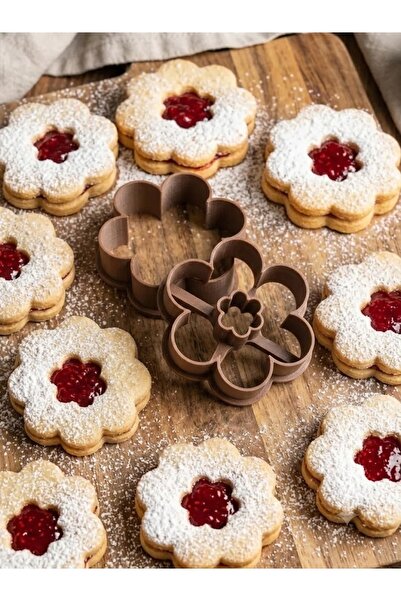 Onflow Daisy Flower Pattern Cookie Mold Set - 3D Printing Biscuit Cutter