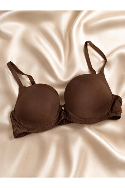 cansoy lingerie دعامة مزدوجة باللون البني الحليبي