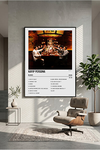 postercraft BLOK3 Kayıp Persona Albüm Tasarım Ahşap Tablo Poster (Çerçevesiz)