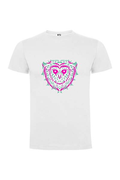 iLovePrints Radiant Geometric Owl Tshirt