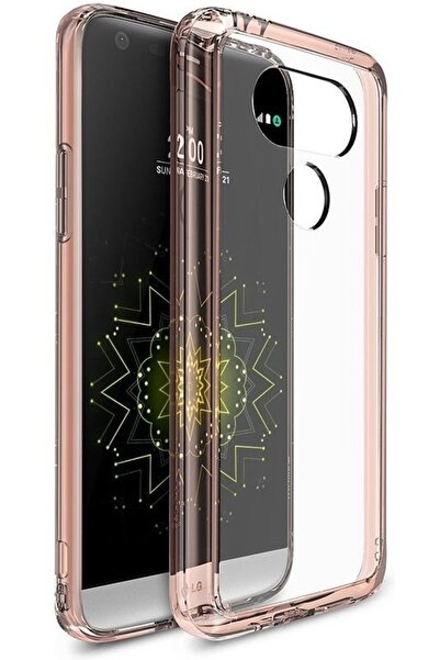 Ringke (Fusion) Διάφανη Θήκη LG G5 με TPU Bumper Rose Gold + Screen Protector