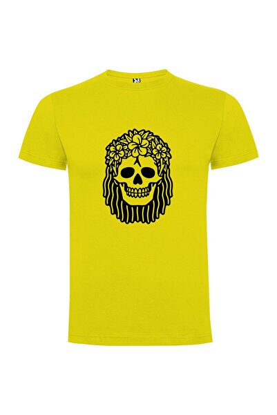 iLovePrints Flower Crowned Sacred Skull Tshirt